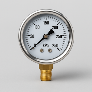 250kPa pressure gauge for swimming pool filters and pump systems – clear dial and durable housing