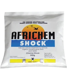 Africhem Pool Shock – Pool Oxidizer and Algae Treatment (500g for 50,000L)


