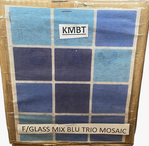 Fiberglass Mix Blue Trio Sheet – Triple Tone Pool Mosaic for Fiberglass Lining