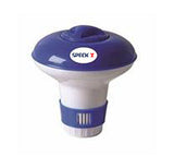 Speck chlorine floater for pools – available in small and large sizes with adjustable chlorine release

