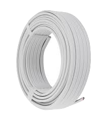  Twin_&_Earth_1.5mm_Flat_Cable_White_Per Meter