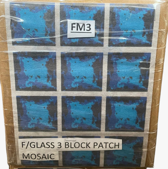 Fiberglass 3-Block Patch Mosaic Sheet