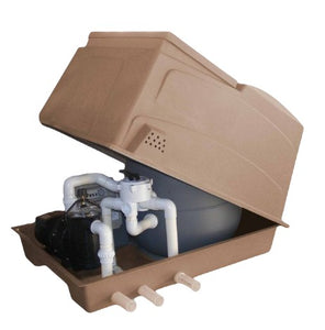 Aqua Pool Pump & Filter Combination Box Brown (without DB Box)