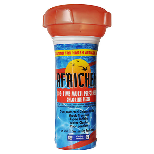 Africhem Big Five Multi-Performer Chlorine Floater – 5-in-1 Pool Treatment (50,000L Coverage)