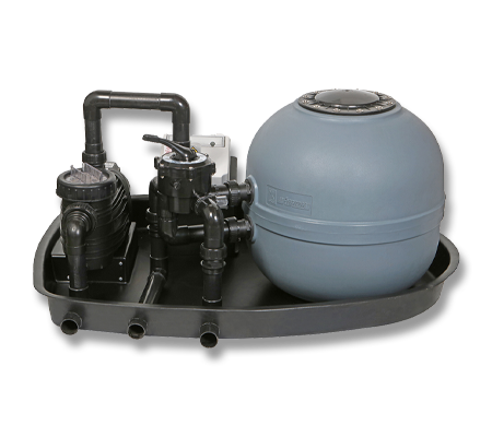 Speck pool pump, filter & DB box combination unit