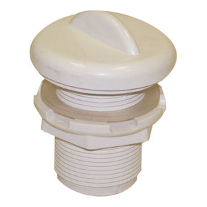 Quality standard large white spa air control – adjustable valve for regulating air to spa jets

