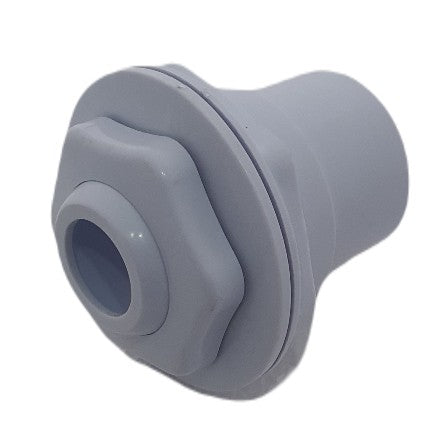 Universal aimflow return fitting for gunite and concrete swimming pools


